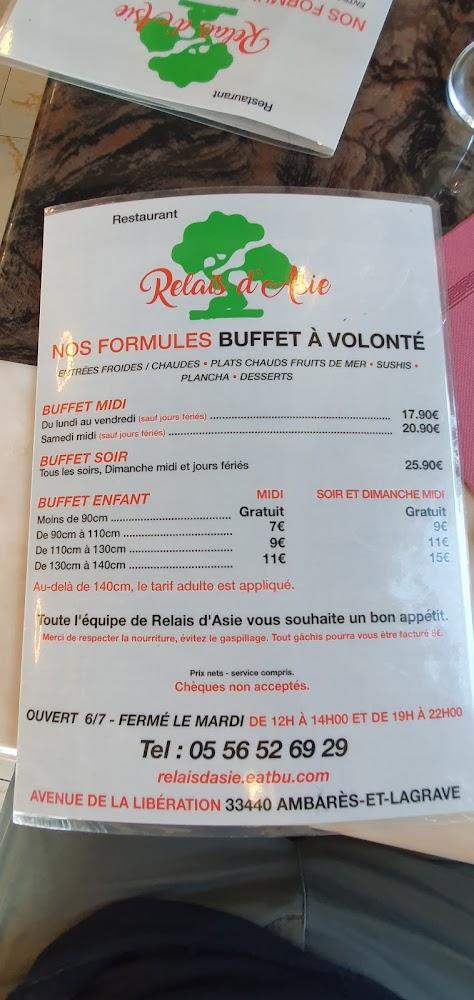 RELAIS D'ASIE - Menu Image 3